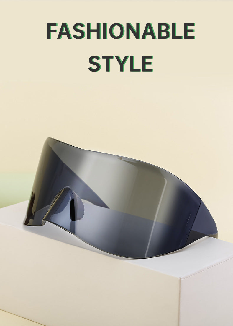 Outdoor Cycling Mercury Sunglasses for Women, European and American Style, Large Frame, Sun Protection Sunglasses for Men, Sports Windproof Glasses shades - 图片 12