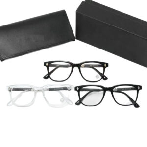 2025New Fashion Trend Square Frame Blue Light Blocking Non-Prescription Glasses Retro Large Frame Unisex Eyeglasses Frame2272
