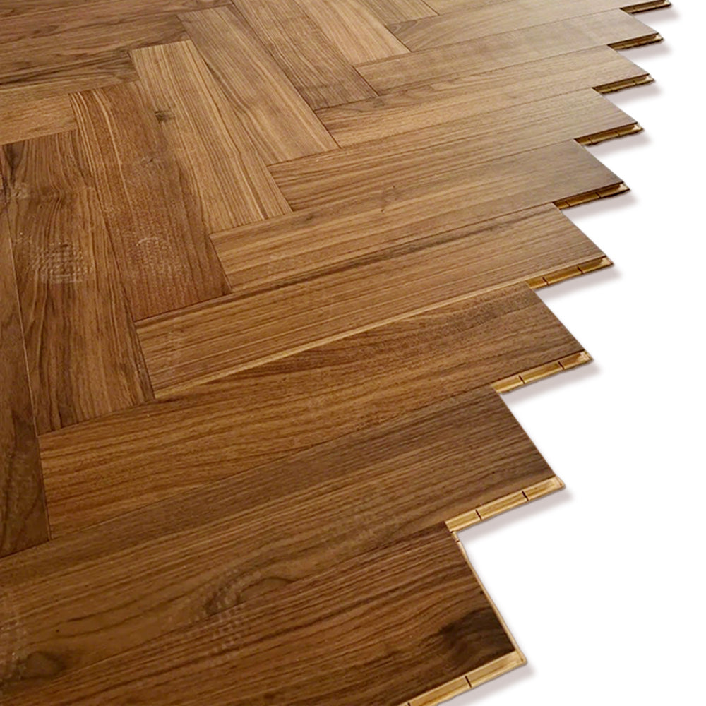 Custom 15mm Solid Wood Black Walnut Herringbone Engineered Wood Flooring | Premium Multi-Layer Waterproof Anti-slip Outdoor Park - 图片 17