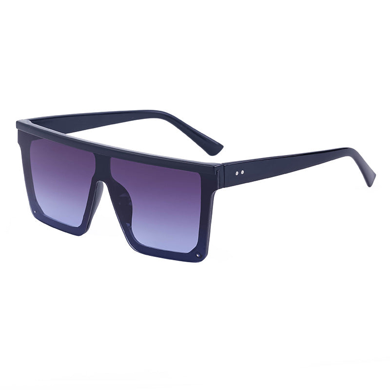 One-piece Lens Sunglasses for Men, High-end Fashion Sunglasses for Women, European and American Style Large Frame Square Glasses sunglasses - 图片 6