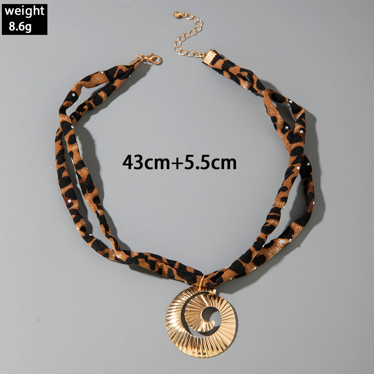 European and American Style Ocean-themed Cross Conch Starfish Pendant Leopard Print Exaggerated Necklace Collarbone Chain Jewelry - 图片 49