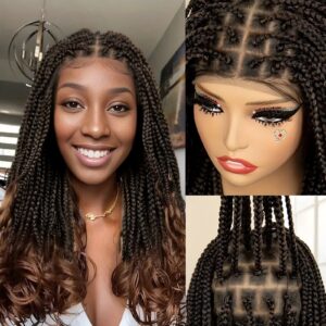 Cross-Border Hot-Selling French Curl Full Lace Hand-Woven Three-Strand Braid Women's Wig Braid hair Headband Style