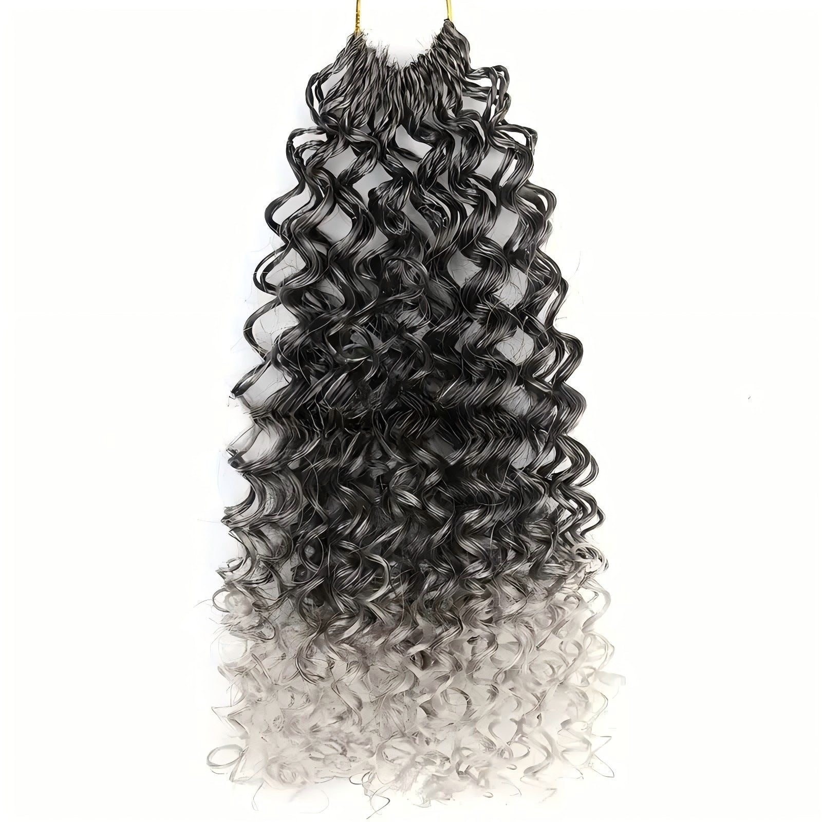 Chemical Fiber Wig MiniGOGOCrochetHair African Two-Strand Small Curl Braids Crochet Celebrity Style Long Curly Hair - 图片 24