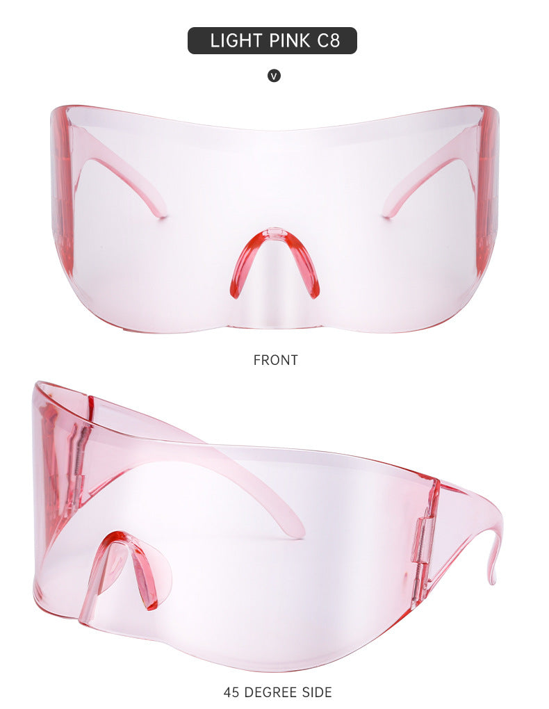 Outdoor Cycling Mercury Sunglasses for Women, European and American Style, Large Frame, Sun Protection Sunglasses for Men, Sports Windproof Glasses shades - 图片 28