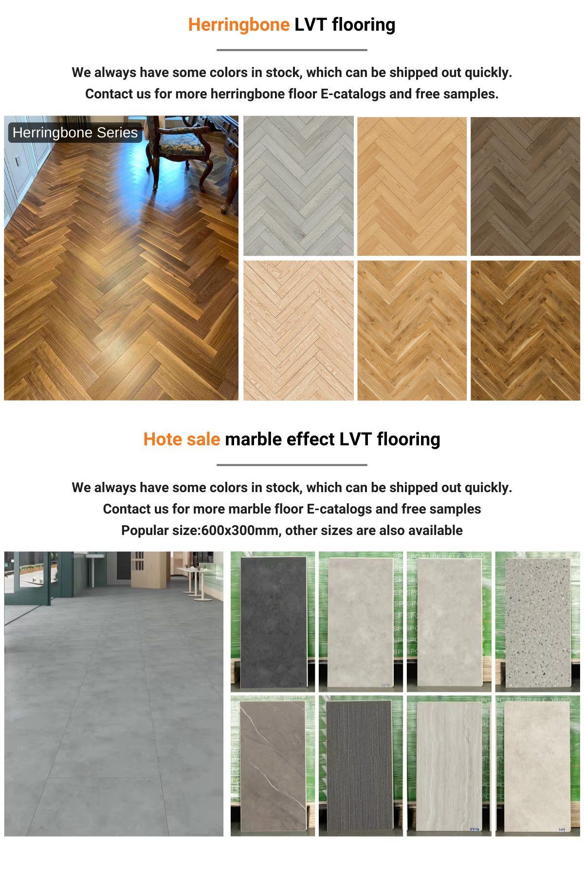 Commercial Grade with Glued on 5mm Waterproof Tile Gluedown Luxury Vinyl Plank Flooring Glue Down Lvp Lvt Flooring - 图片 12