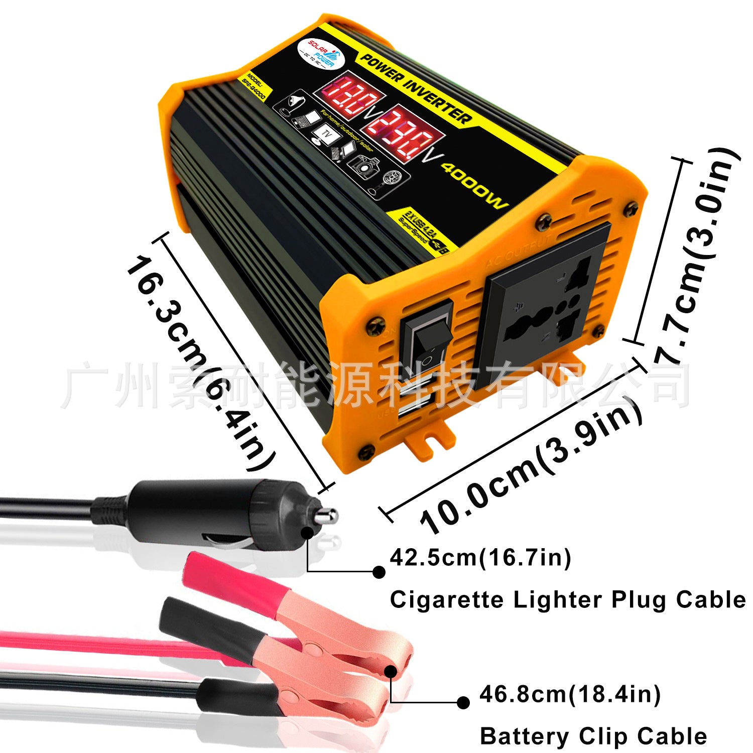 Automobile and Motorcycle Parts Car Inverter Power Supply300W Car Charger Adapter12V Turn110V/220V Vehicle Inverter - 图片 15