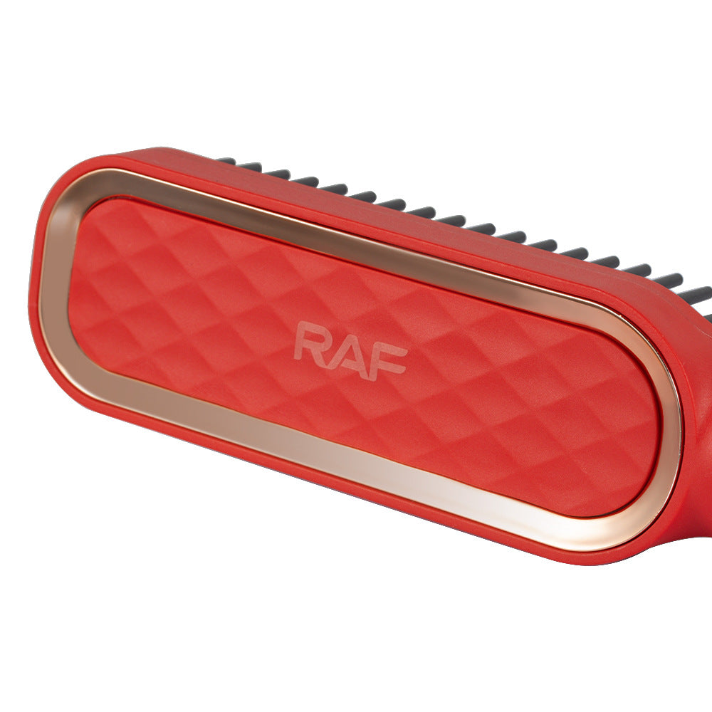 RAF EU Standard Hair Straightening Brush Non-Damaging Hair Straightening and Curling Dual-Use Electric Curling Iron Hair Straightener for Home Use - 图片 25