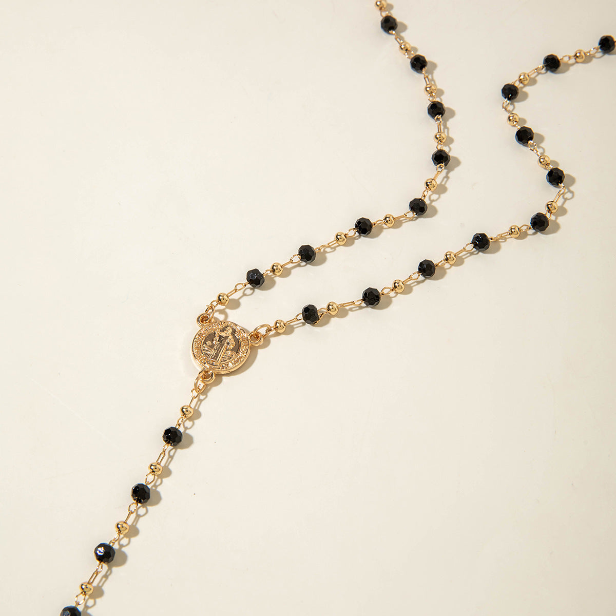 European and American Fashion Jewelry Beaded Tassel Double Layer Long Necklace Elegant Multi-layer Wear Y Type Necklace Ornament - 图片 43