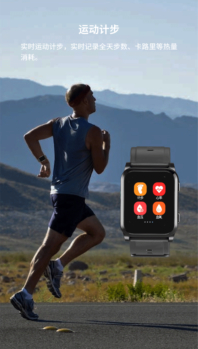 Medical Grade Blood Pressure Smart Watch for Elderly4G Card Insert Air Pump Blood Pressure Measurement Positioning Elderly Care Smart Watch - 图片 15