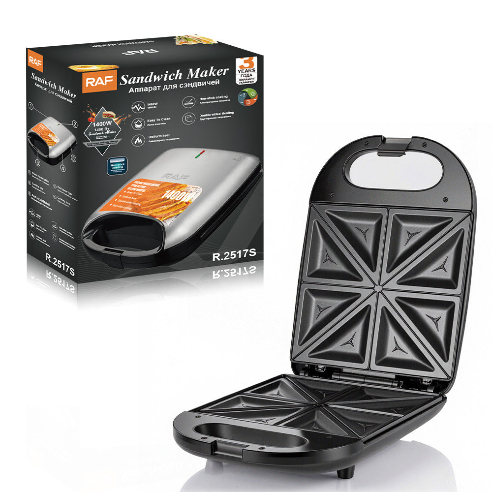 RAF European Standard Household Dual Multifunctional Toast Waffle Breakfast Machine Heating Sandwich Maker2517 - 图片 14