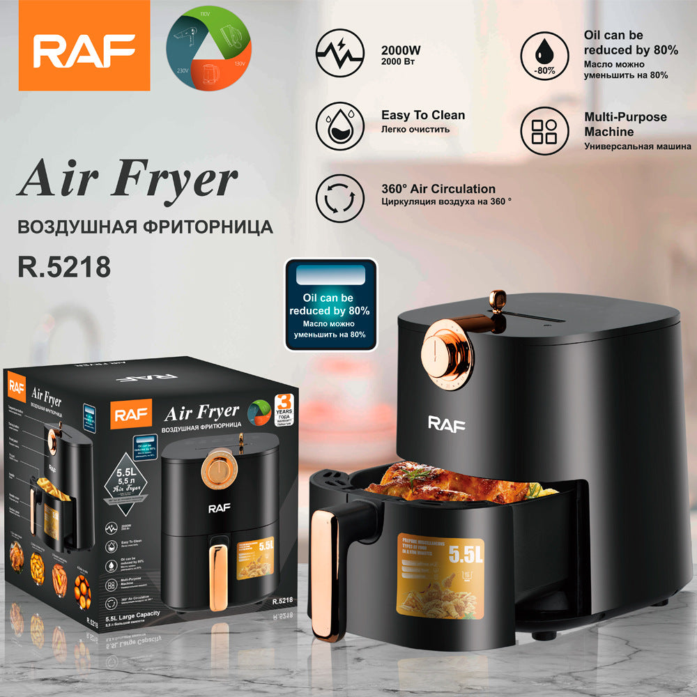 RAF European Standard Household Oil-Free Air Fryer Multifunctional Smart Oven French Fries Electric Fryer R.5218 - 图片 15
