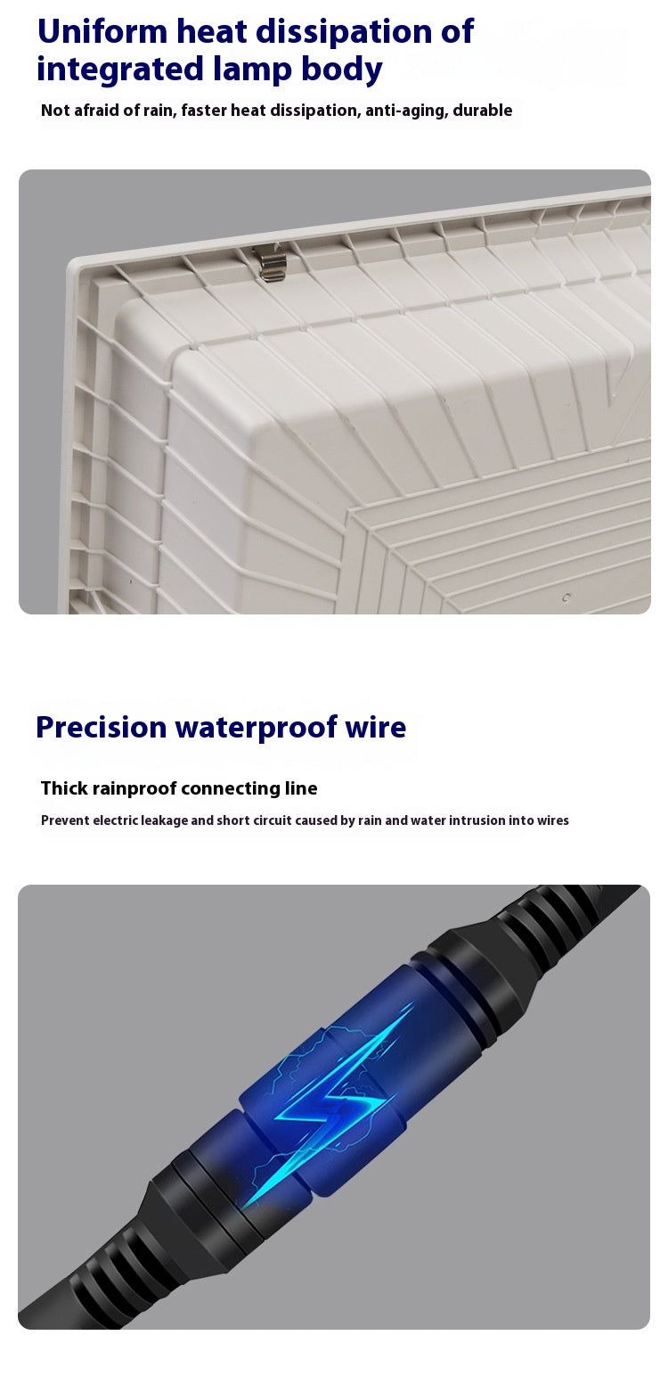 Super Bright New Rural Household LED Street Light Indoor/Outdoor IP65 Flood Light Waterproof Iron ABS for Roads Solar Panels - 图片 33