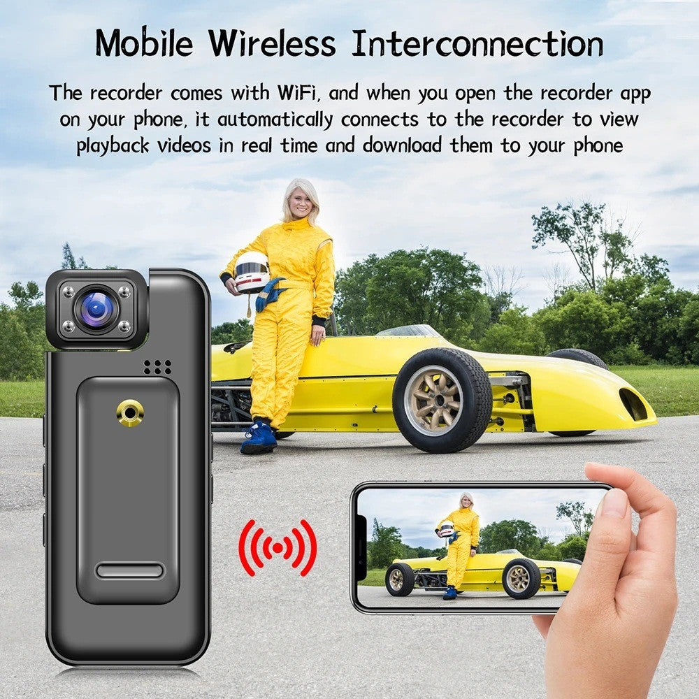 4K Handheld Pocket Camera Portable Recorder Clip Camera HD Infrared Night Vision Recorder - 图片 13