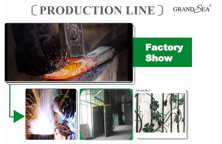 French Wrought Iron Modern Security House Window Grill Security bar - 图片 15