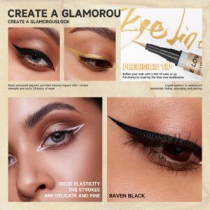 SHELOVES Eyeliner Pen Color Brown Ultra-fine Quick-drying Long-lasting Waterproof Non-smudging Genuine Eyeliner Pen