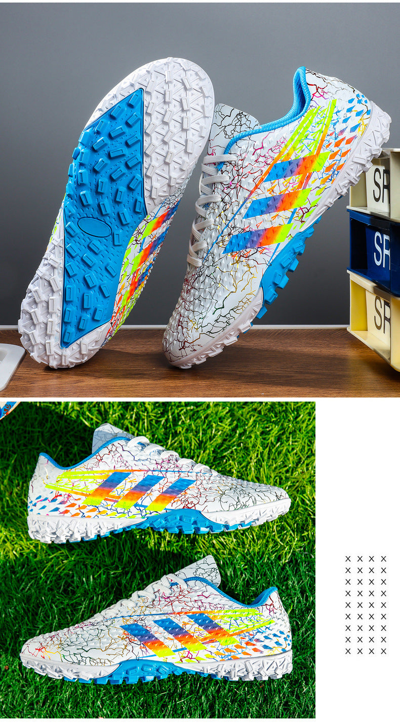 New professional football shoes for men and women AG Spike TF Broken Nail Youth Student Grassland Competition Training Shoes - 图片 56