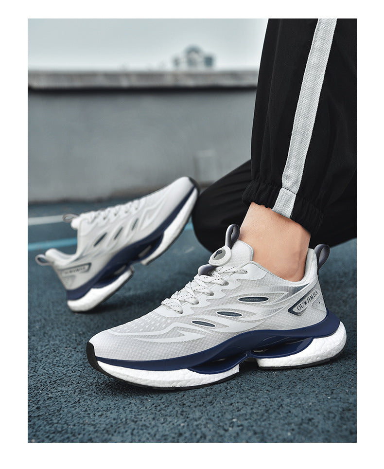 Summer Breathable Men's Shoes2025New Youth Sports Casual Running Shoes Student Lightweight Dad Mesh Trendy Shoes - 图片 20