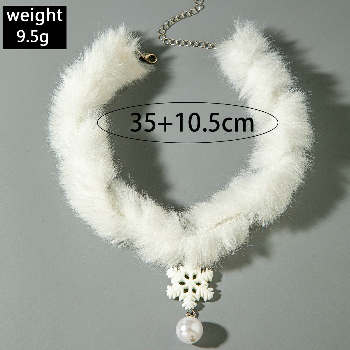 European and American Style Accessories Super Fairy Sweet Christmas Pearl Pendant Plush Necklace Light Luxury Fashion High-end Necklace Wholesale - 图片 11