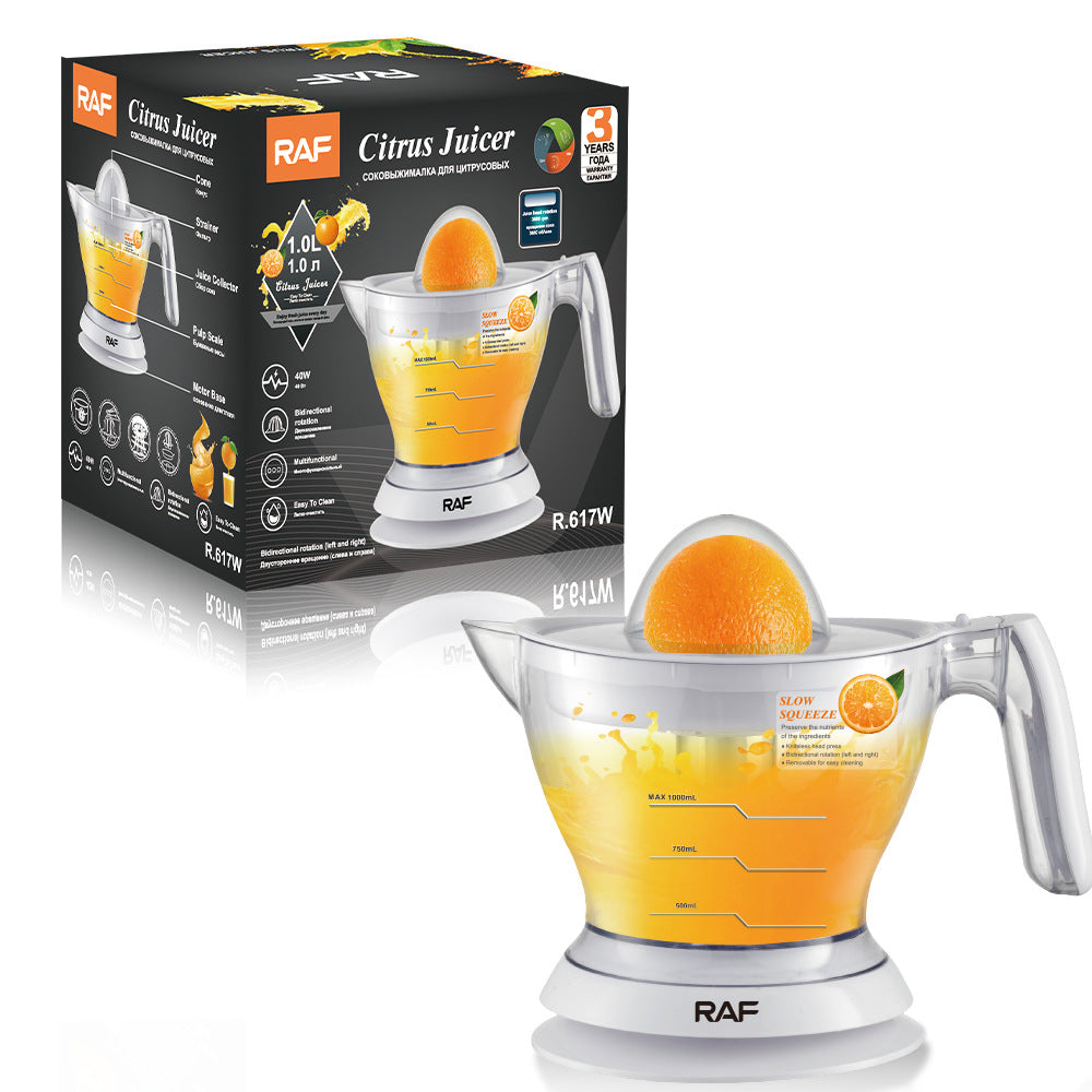 RAF EU Standard Electric Fresh Orange Juicer Household Automatic Juicer Lemon Orange Juice Machine Small Portable617 - 图片 17