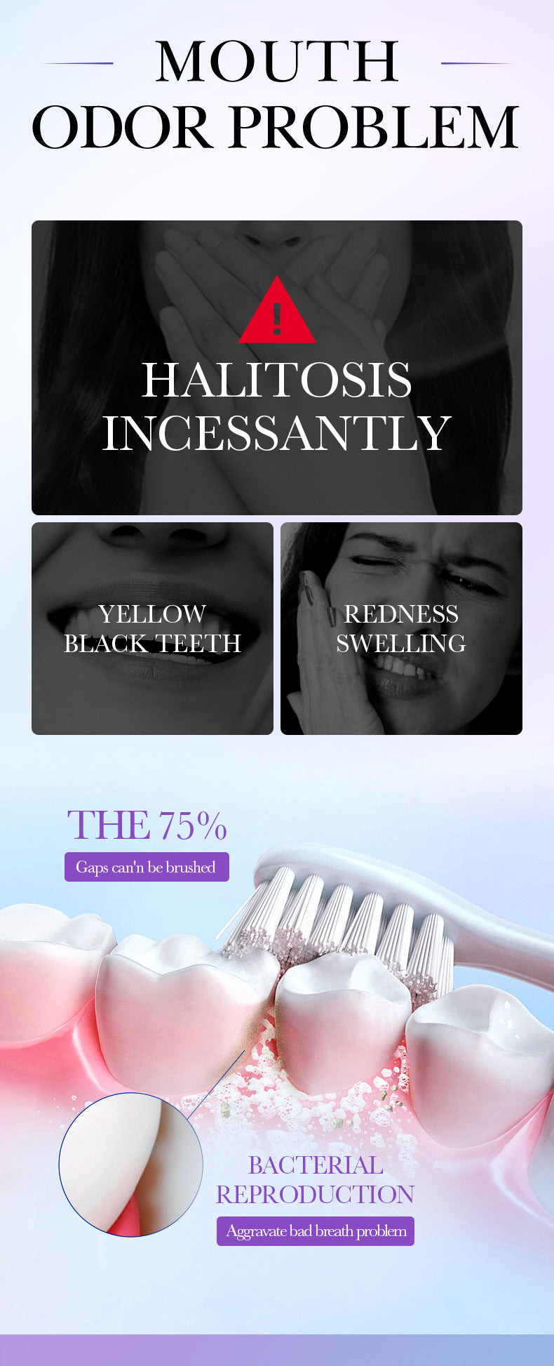 V34Whitening Mouthwash SADOER Clean Teeth Oral Fresh Mouthwash Cross-Border Wholesale - 图片 8