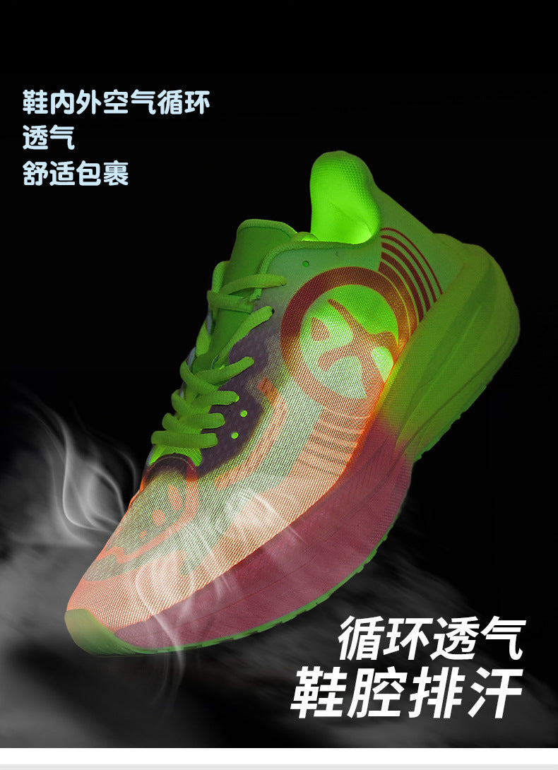 Massk New2025Carbon Plate Popcorn Bottom Running Shoes Men's Marathon Children's Sports Shoes Training Shoes - 图片 13