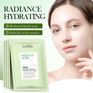 Salicylic Acid Mask SADOER Anti-acne Soothing Skin Rejuvenation Hydrating Anti-acne Mask  Wholesale