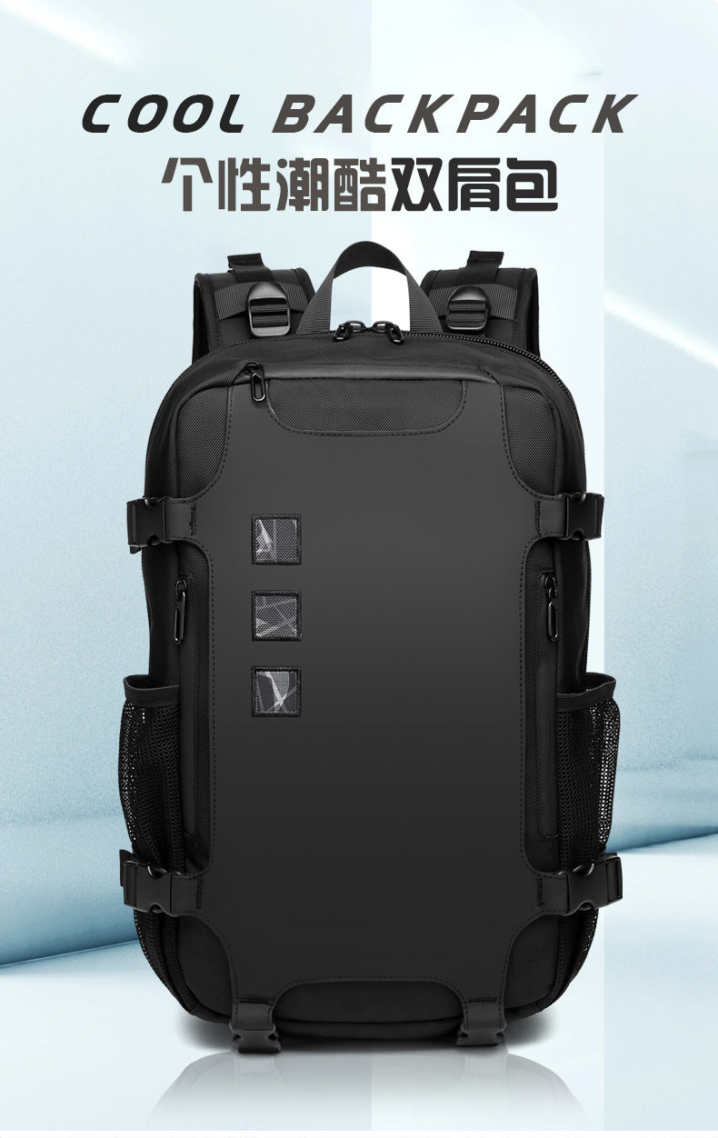 Korean Style Backpack Trendy Brand Laptop School Bag Lightweight Large Capacity Water-Resistant Commuter Bag for Middle and High School Students and College Students - 图片 7