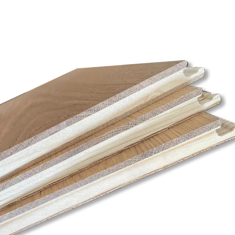 12mm Custom Three-Layer Solid Ash Wood Flooring | Engineered Manchurian Ash Plank Waterproof Anti-Slip for Home Office Outdoor - 图片 5