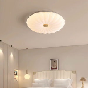 2025New Cream Style Bedroom Ceiling Light Eye Protection Full Spectrum Modern Minimalist Main Light Study Room Light