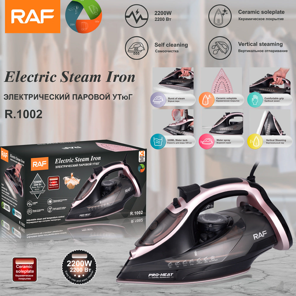 RAF European Standard New Ceramic Floor Electric Iron Hotel Supplies Rose Gold Hot-Selling Electric Iron R.1002 - 图片 15