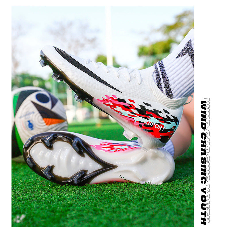 New Large Size Long Spike Football Shoes Low Top Youth Competition Training Student Football Sports Shoes - 图片 37