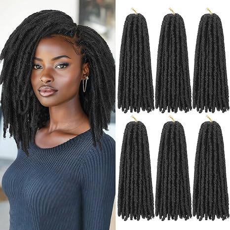 Europe and america cross border TEMU African Synthetic Hair Straight Gypsy Wig Hollow Braid straight Faux Locs - 图片 19