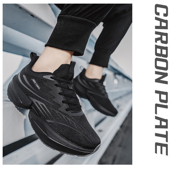 ROANK Men's Running Shoes Ultra-Light Sports Shoes for Teenagers Non-Slip Thick Sole Height Increasing Running Shoes for Middle School Students - 图片 27