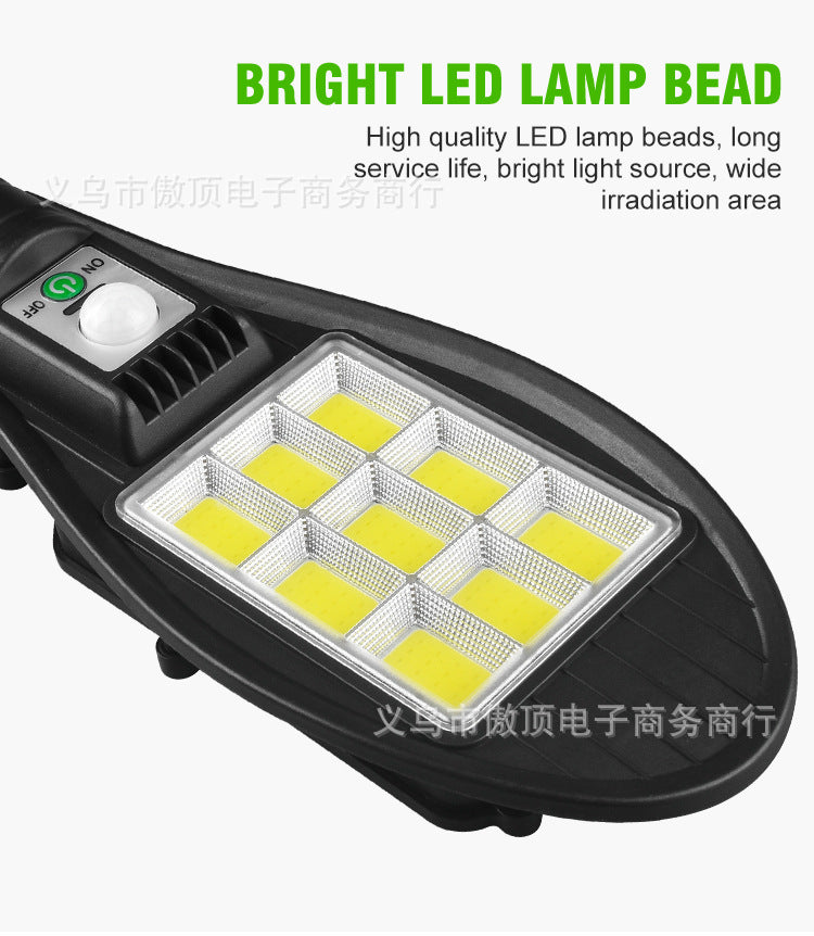 Outdoor Solar Light Human Body Sensing Wall Light Integrated Street Light with Remote Control Garden Light Waterproof Garden Light - 图片 14