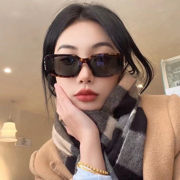 European and American fashion narrow frame sunglasses for women INS Street style square sunglasses for women wholesale sunglasses - 图片 9