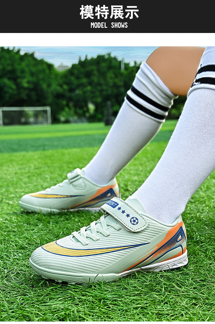 2025World Cup Children's Soccer Shoes Boys Youth Students Girls Spike Long Spike Competition Training Sports Shoes - 图片 19