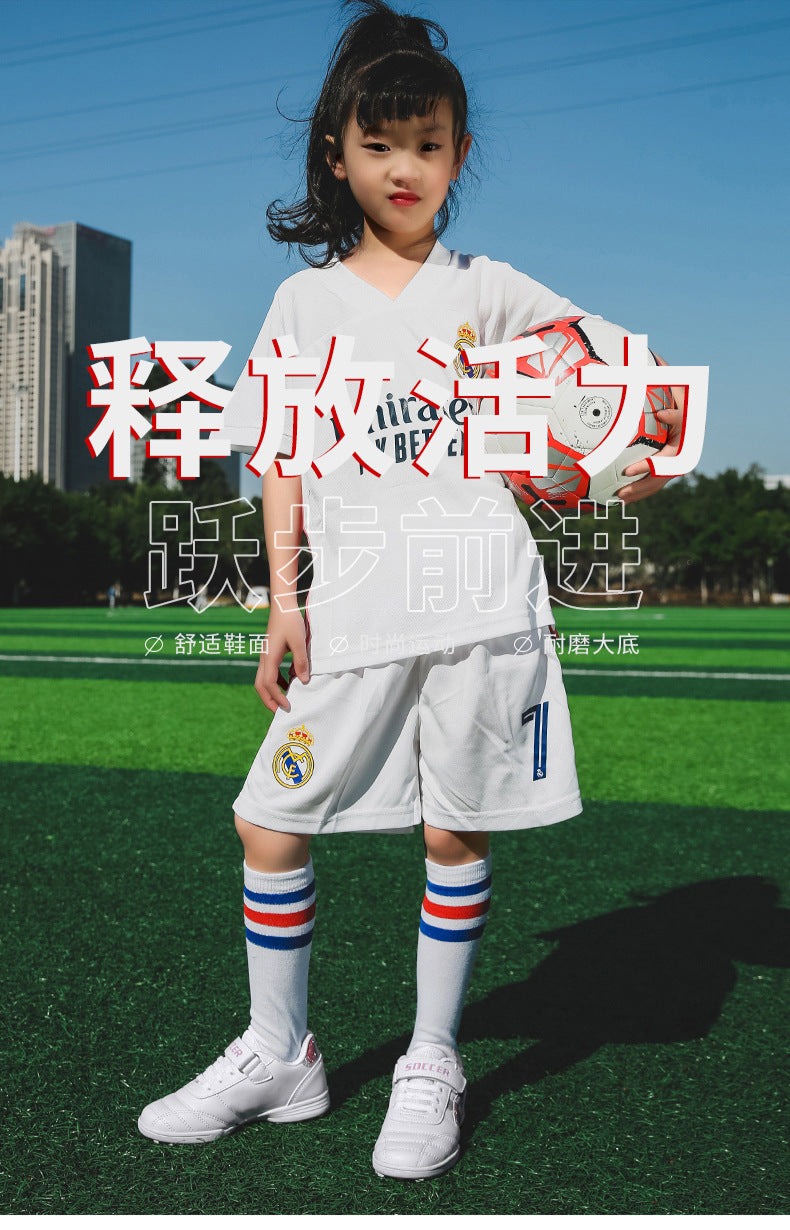 New football shoes for men and women with Velcro for children TF Broken Nail Style Youth Student Grassland Flat Training Shoes - 图片 10