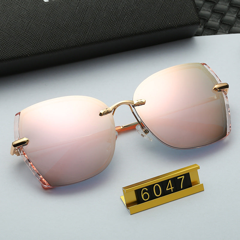 Polarized Driving Anti-Glare Sunglasses for Women Fashionable Internet Celebrity Style Frameless Sunglasses Trendy Korean Version Sunglasses - 图片 19