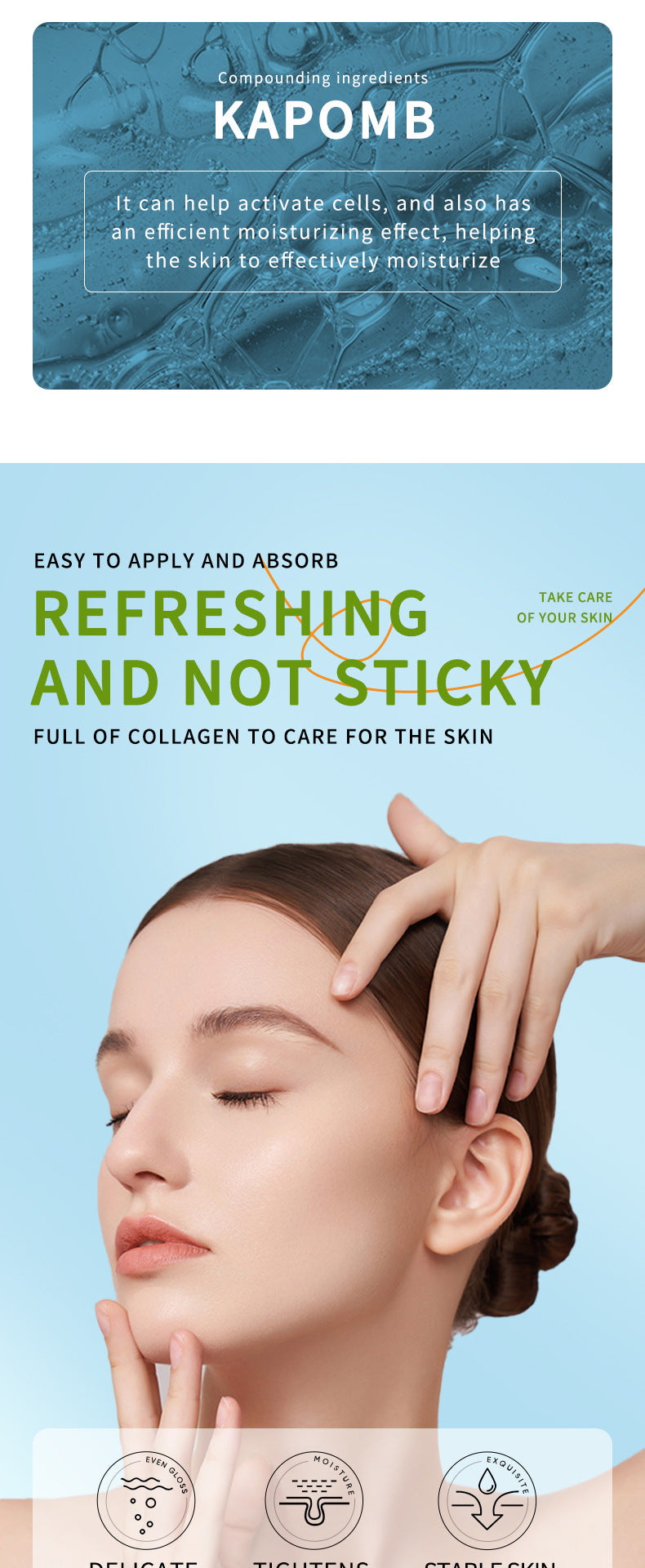 Aloe Vera Skincare Set SADOER Cleansing, hydrating, moisturizing, and nourishing foreign trade manufacturer wholesale - 图片 76