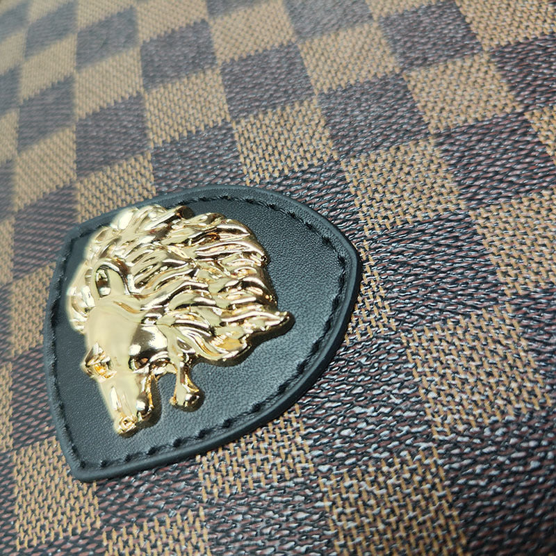 Fingerprint Lock Clutch Bag Large Capacity Business Men's Genuine Leather Handheld Luxury Woven Clutch Portable Fingerprint Unlock - 图片 14