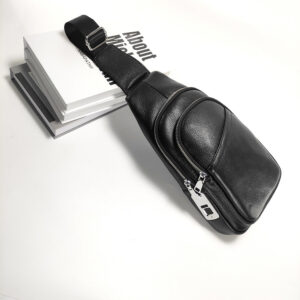 Anti-theft Fingerprint Lock Bag Top Layer Cowhide Men's Single Shoulder Crossbody Bag Multifunctional Crossbody High-end Genuine Leather Chest Bag