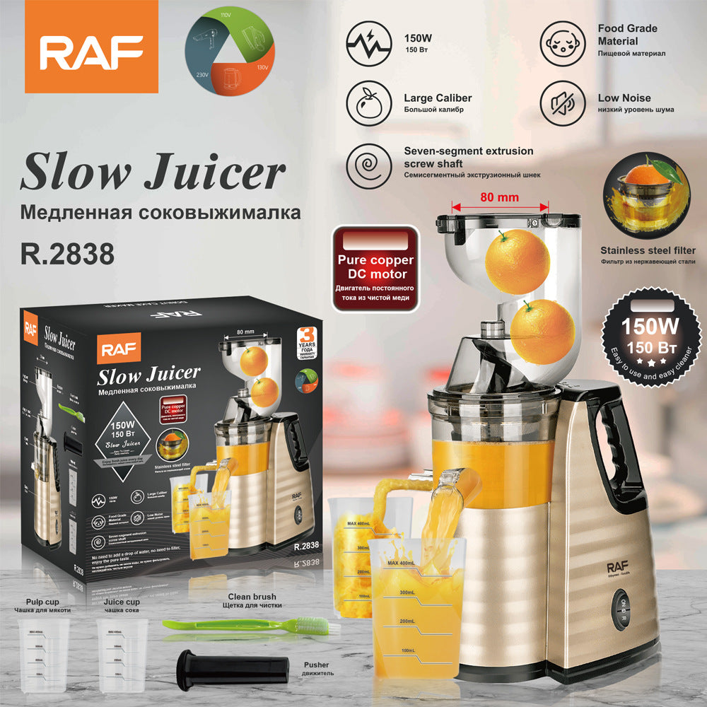RAF EU Standard Juicer Household Pulp and Juice Separation Fully Automatic Fruit and Vegetable Juicer Easy to Clean Multi-Functional - 图片 10