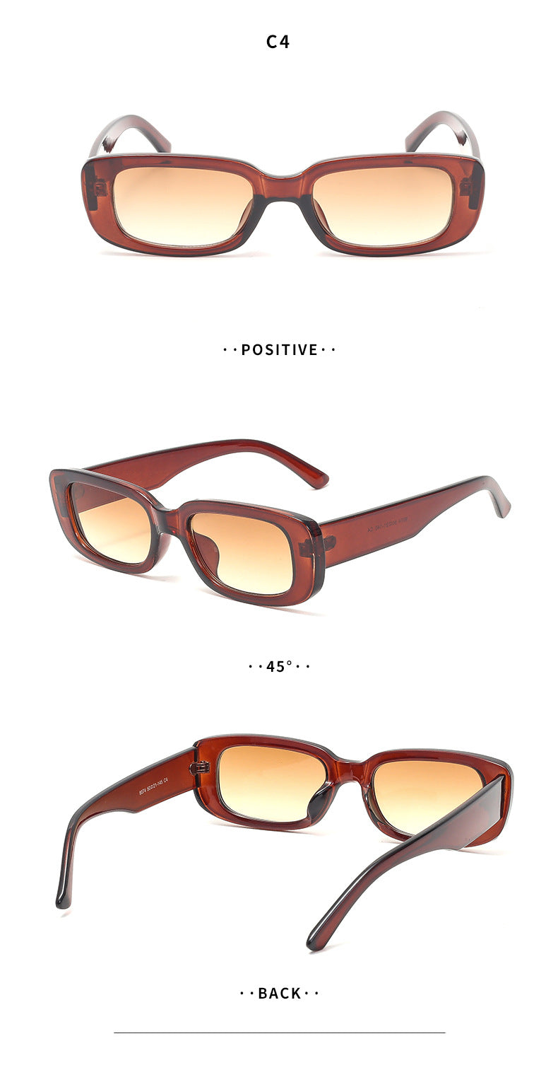 Vintage Cat Eye Sunglasses for Women Fashion Trend Oval Small Frame Sunglasses Sun Protection Glasses sunglasses - 图片 16