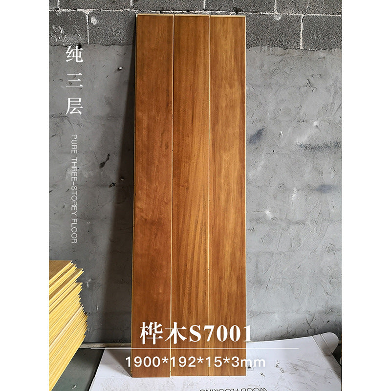 Door-to-Door Installation Old Three-Layer Large Board Pure Three-Layer Solid Wood Floor Oak Log3.0-4.0mm Underfloor Heating - 图片 20