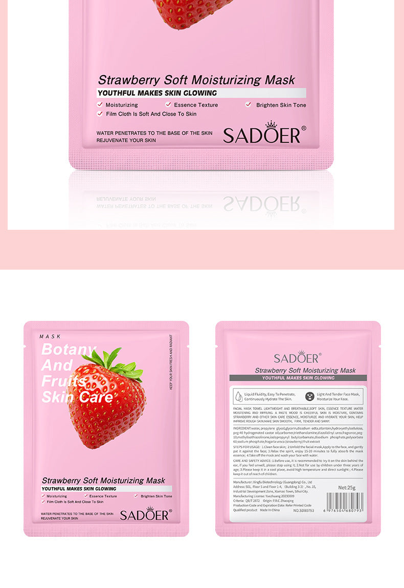 Fruit Mask SADOER Avocado Rose Hydrating Moisturizing Tablets Cross-border Foreign Trade Skincare Wholesale - 图片 39