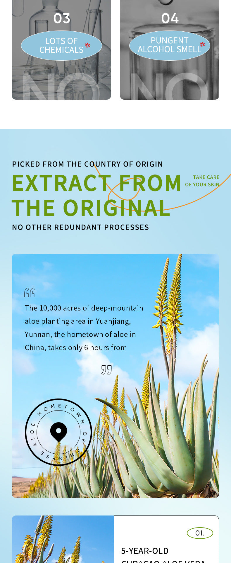 Aloe Vera Skincare Set SADOER Cleansing, hydrating, moisturizing, and nourishing foreign trade manufacturer wholesale - 图片 70