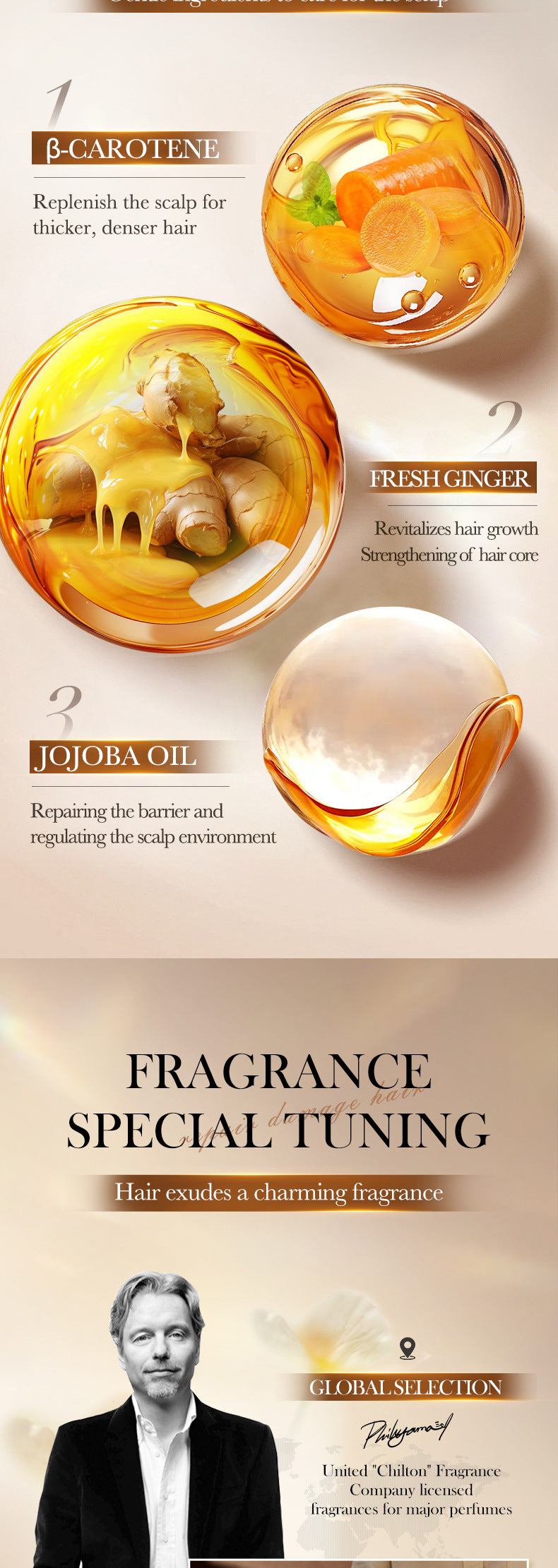 Batahana Scalp Soothing Conditioner SADOER Moisturizing and Nutritious Hair Care Roll-on Cross-Border Wholesale - 图片 12