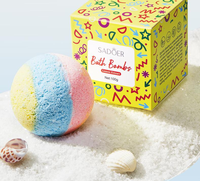 Rose Bath Salt Balls SADOER Deep Cleansing Body Universal Bath Ball Cross-Border Foreign Trade Wholesale - 图片 21
