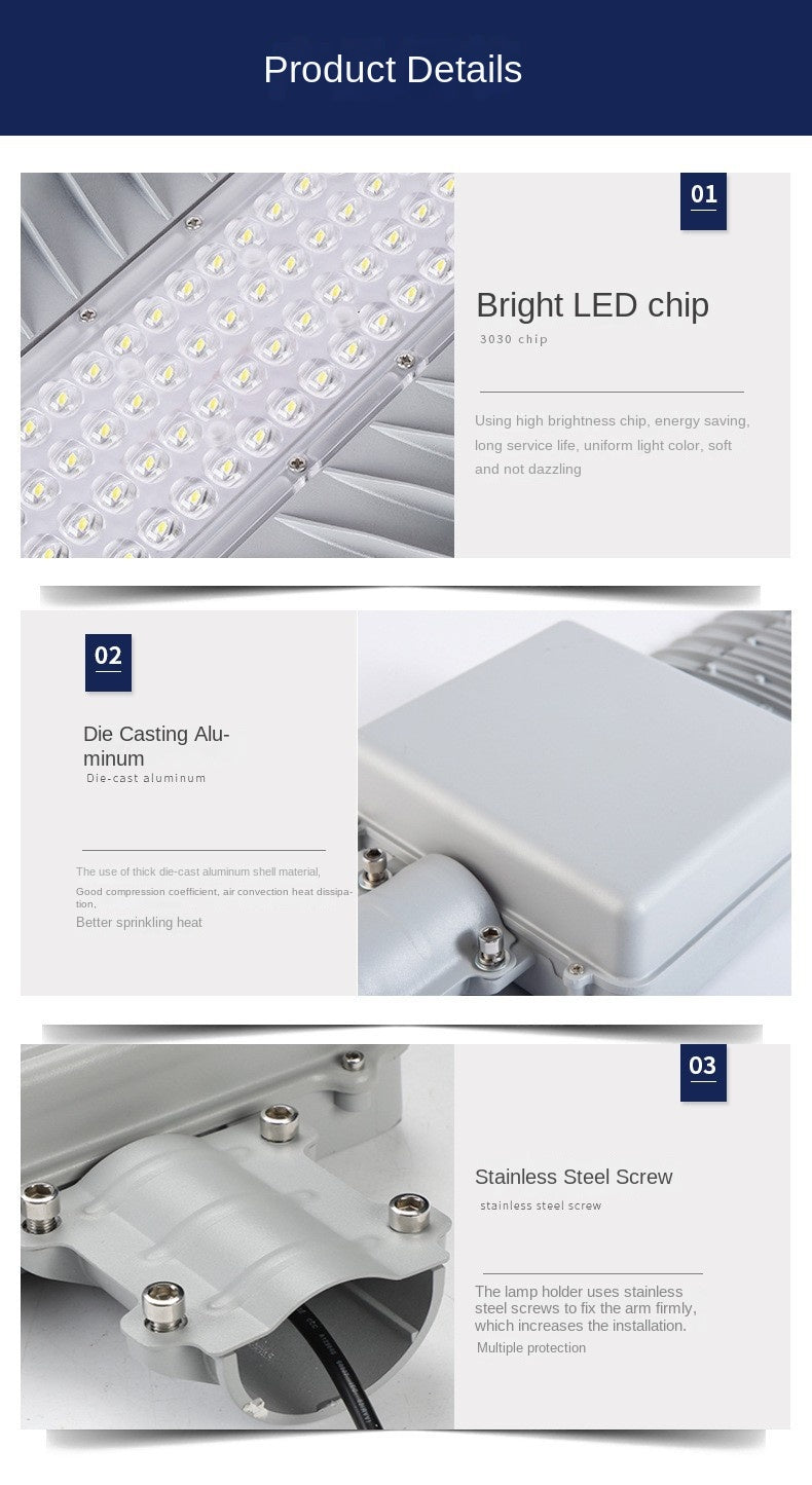 Solar Light Outdoor Garden Light Bright Waterproof Household Lighting New Rural 6m Street Light Engineering Model - 图片 41