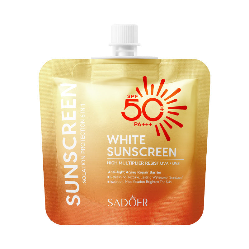 SPF50+Sunscreen30g SADOER Anti-UV Non-Greasy Sunscreen Lotion Cross-Border Wholesale - 图片 4